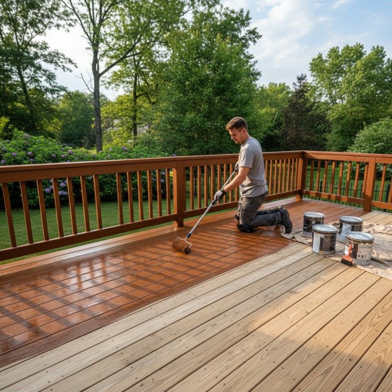 Wood Deck Staining Service